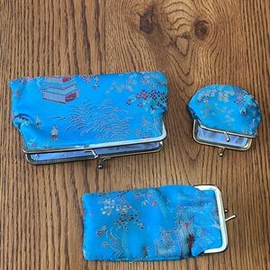 Clutch, Sunglasses Case, Coin Purse Set